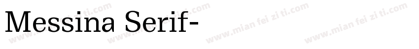 Messina Serif字体转换